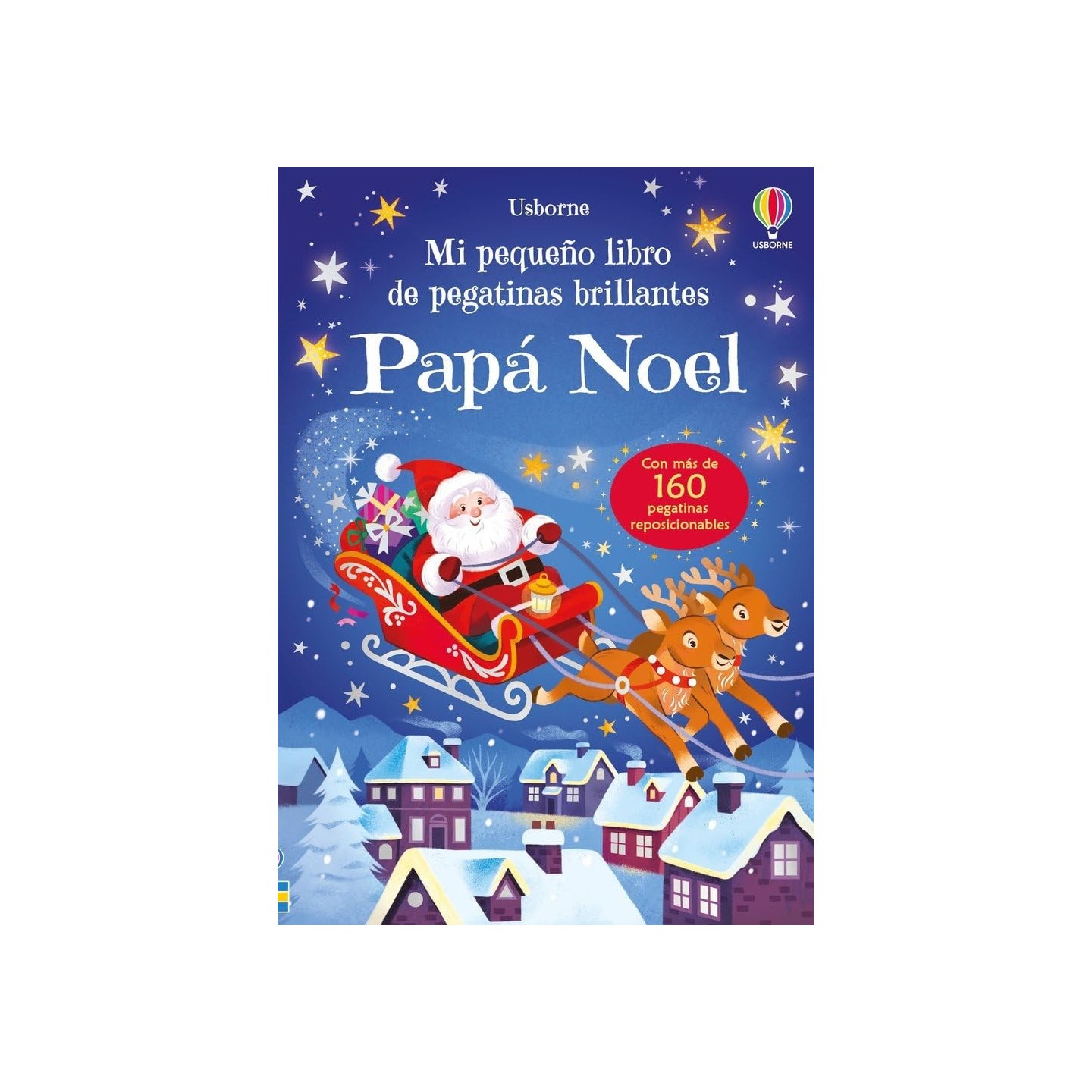 Mi pequeño libro de pegatinas brillantes - Papá Noel