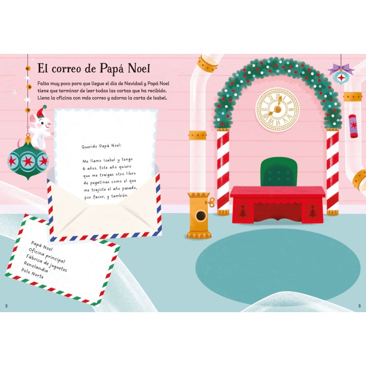Mi pequeño libro de pegatinas brillantes - Papá Noel