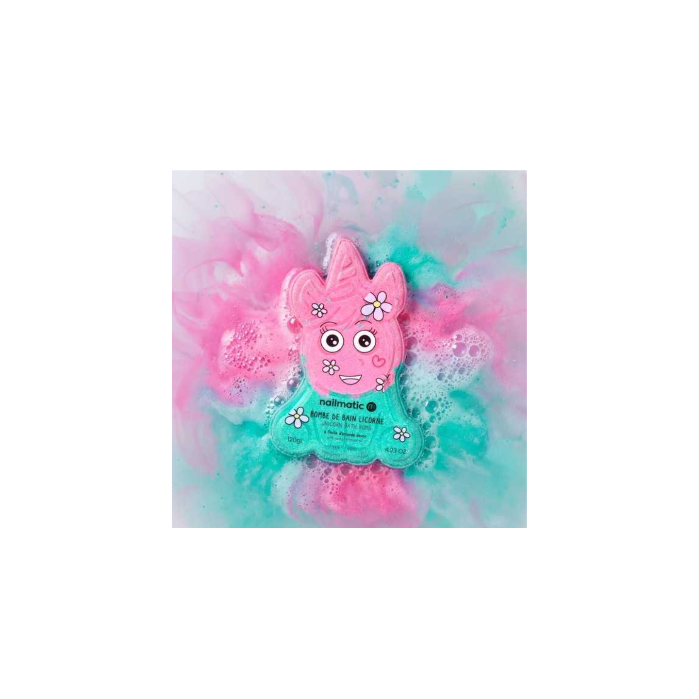 Bomba de baño Unicornio Rosa y Verde