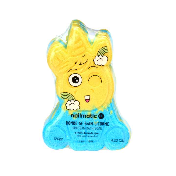 Bomba de baño Unicornio Azul y Amarillo
