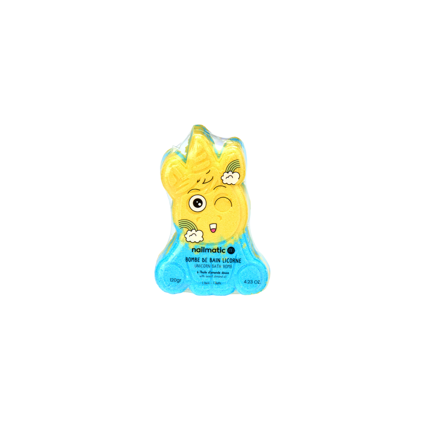 Bomba de baño Unicornio Azul y Amarillo