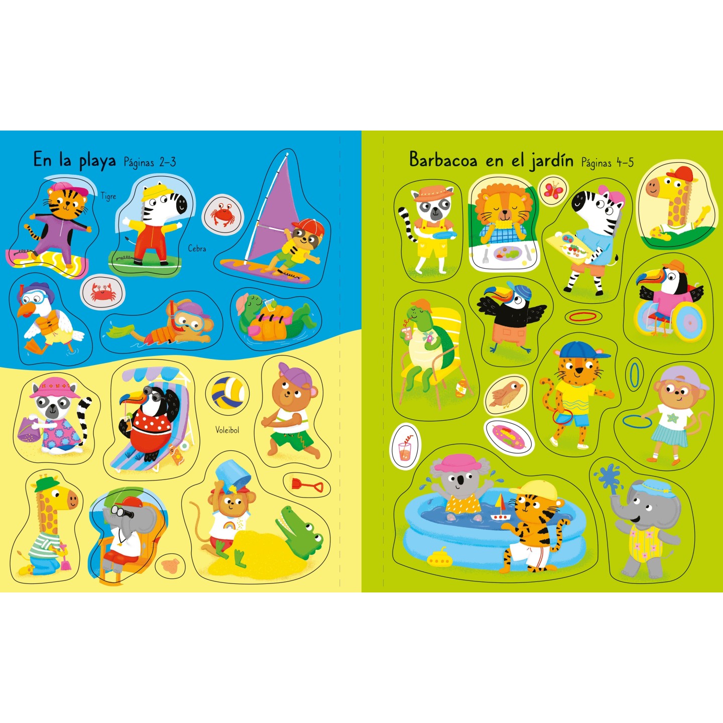 Mi primer libro de pegatinas - Vacaciones al Sol