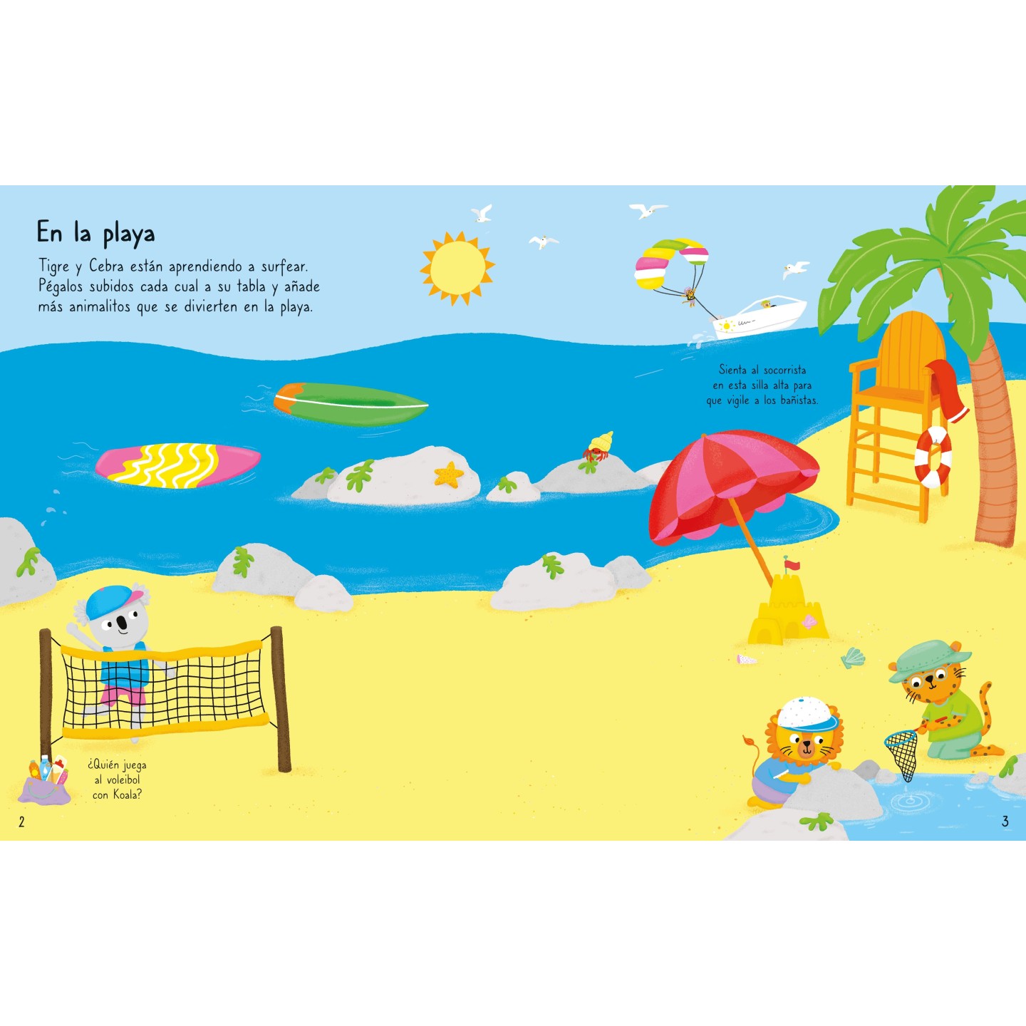 Mi primer libro de pegatinas - Vacaciones al Sol