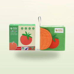 Libro sensorial de tela – Verduras y hortalizas
