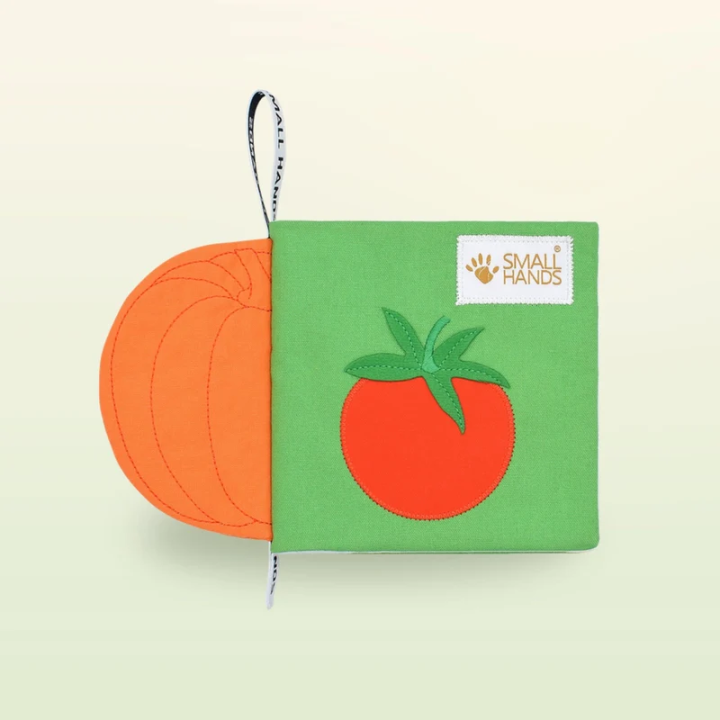 Libro sensorial de tela – Verduras y hortalizas