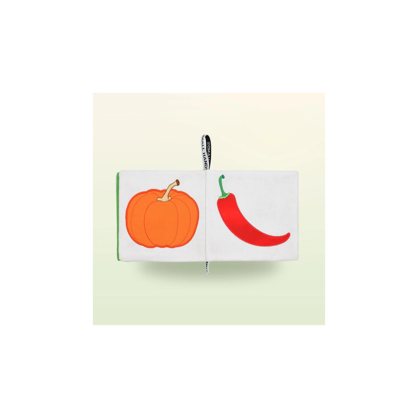 Libro sensorial de tela – Verduras y hortalizas