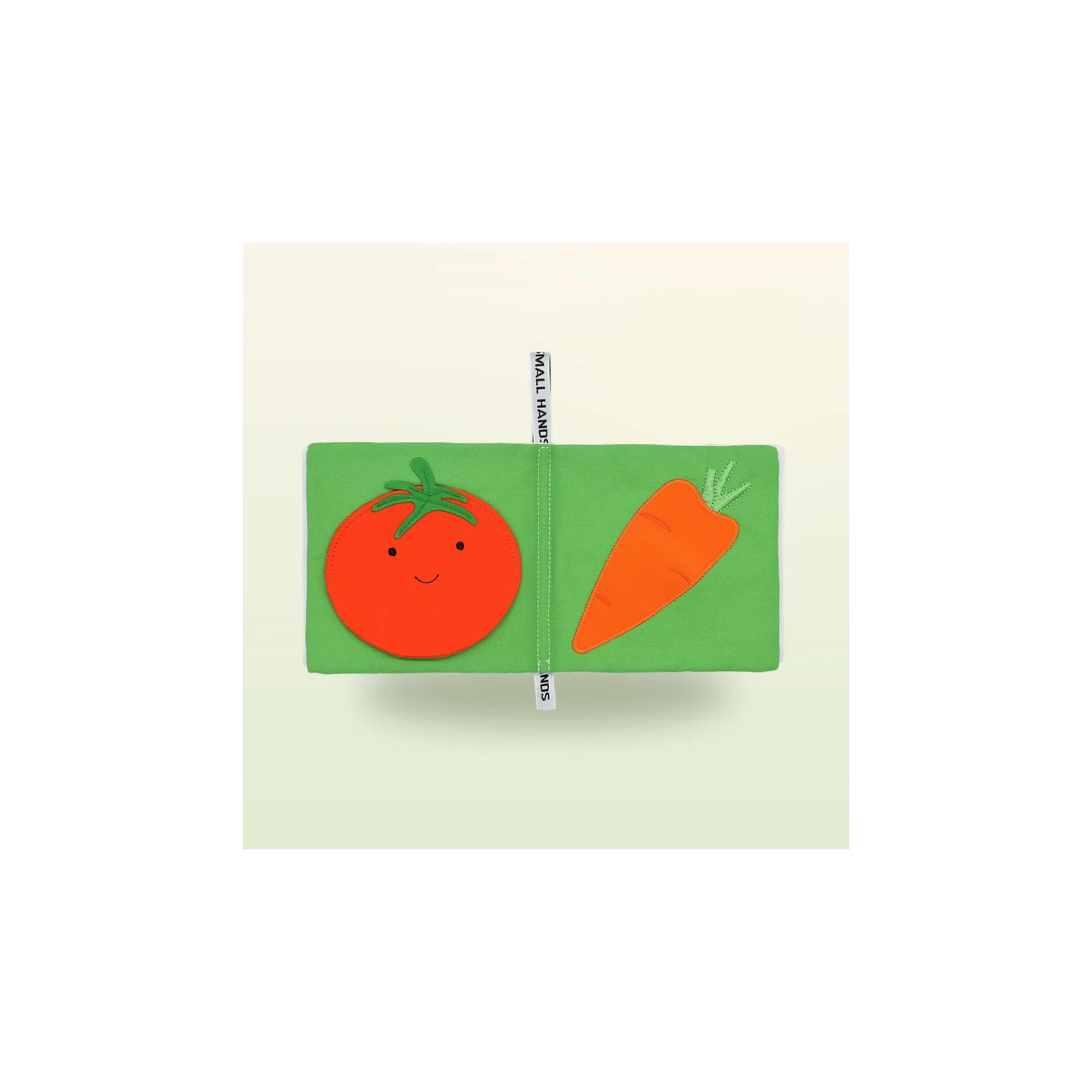 Libro sensorial de tela – Verduras y hortalizas