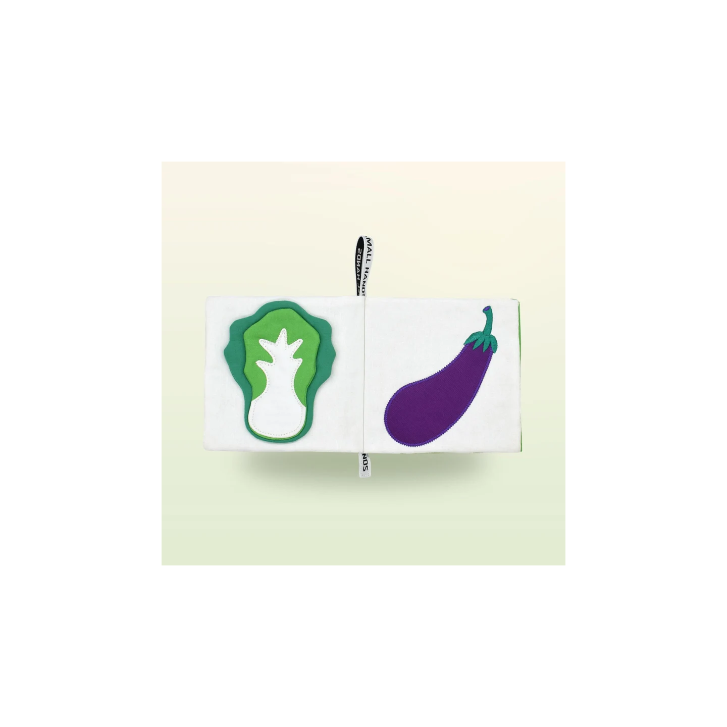 Libro sensorial de tela – Verduras y hortalizas