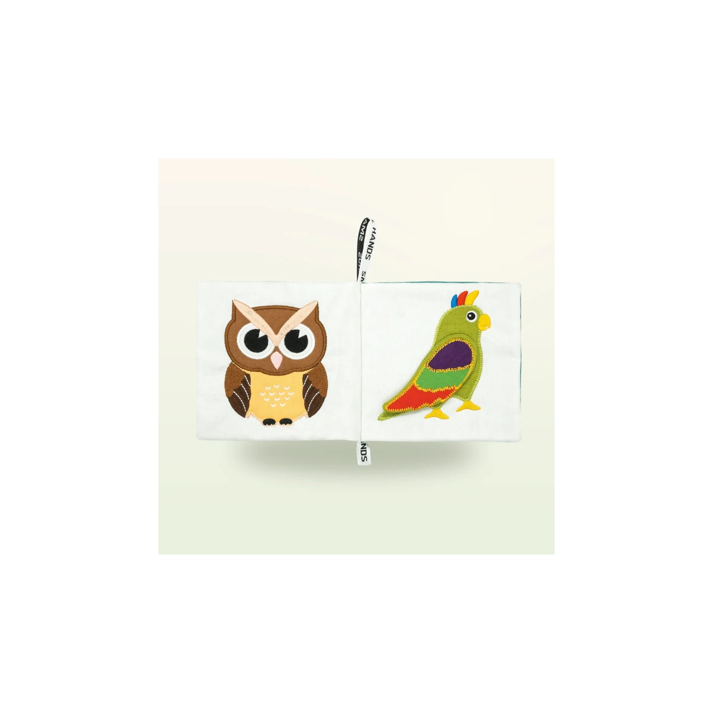 Libro sensorial de tela – Aves