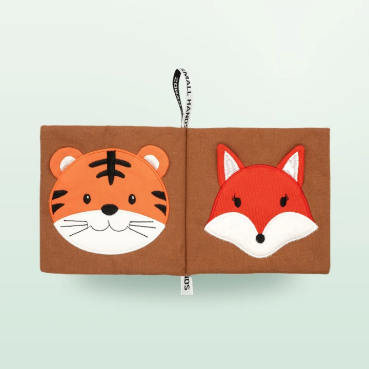 Libro sensorial de tela – Animales salvajes