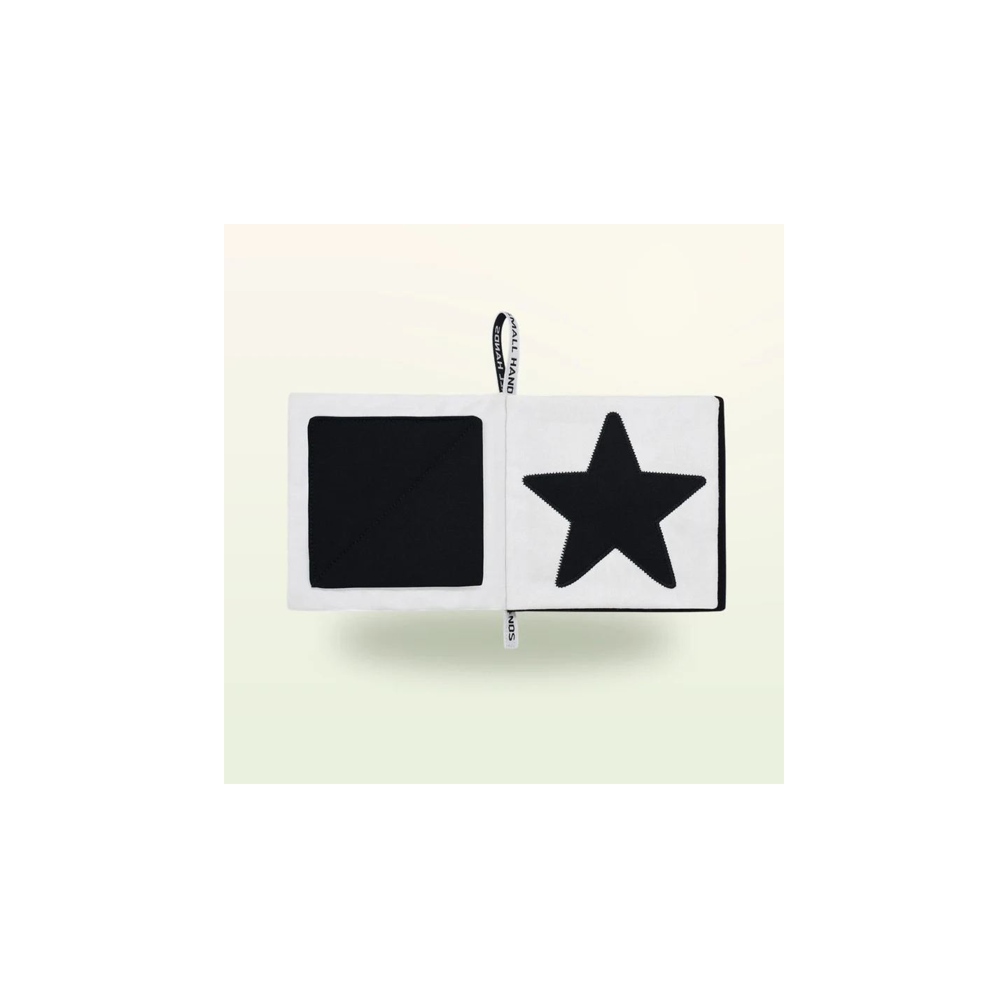 Libro sensorial de tela – Formas en blanco y negro