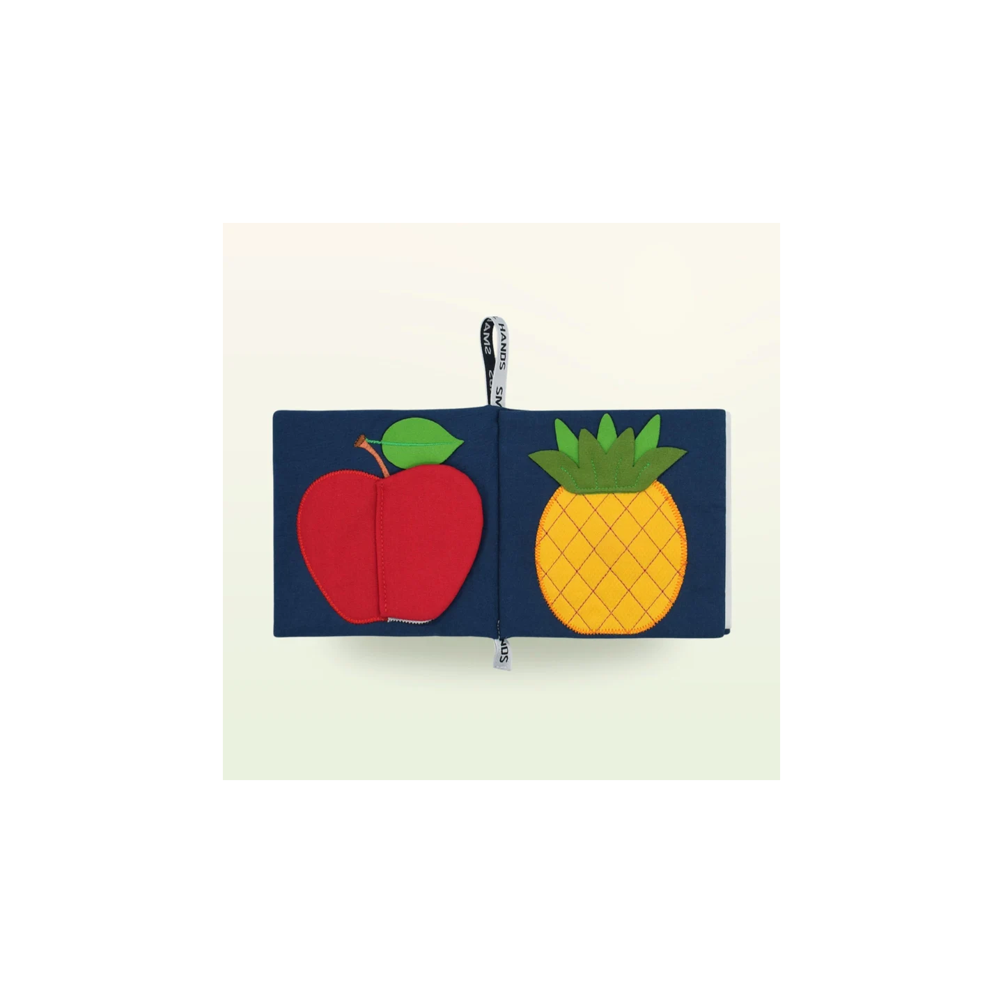 Libro sensorial de tela – Frutas exóticas
