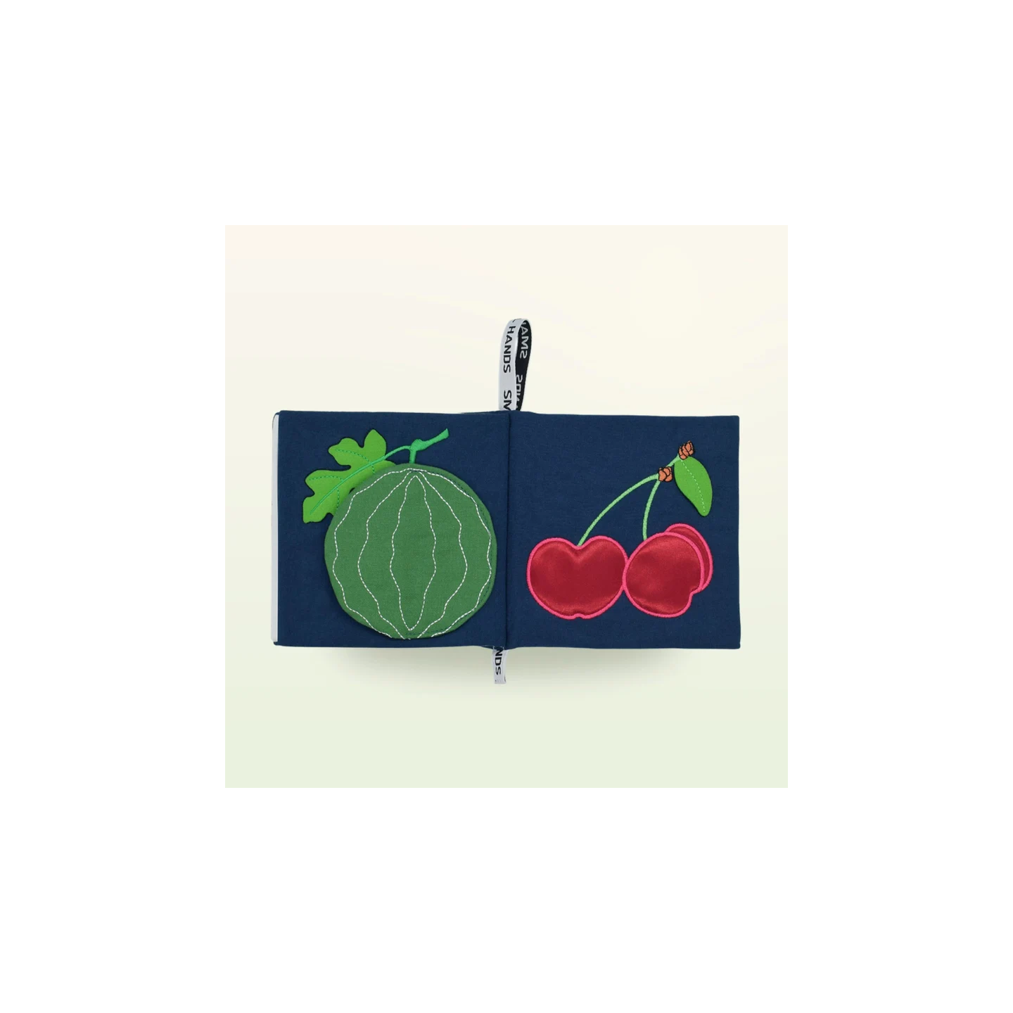 Libro sensorial de tela – Frutas exóticas