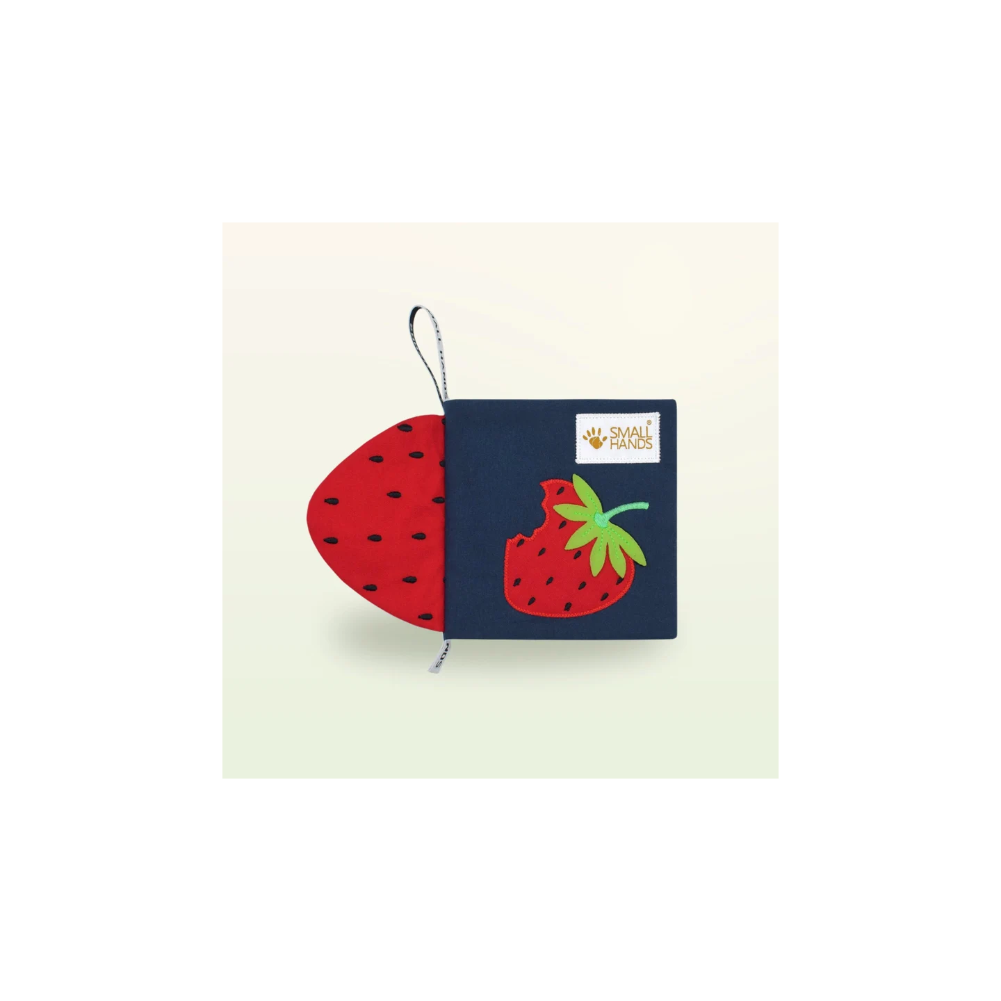 Libro sensorial de tela – Frutas