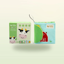Libro sensorial de tela – Animales de la granja