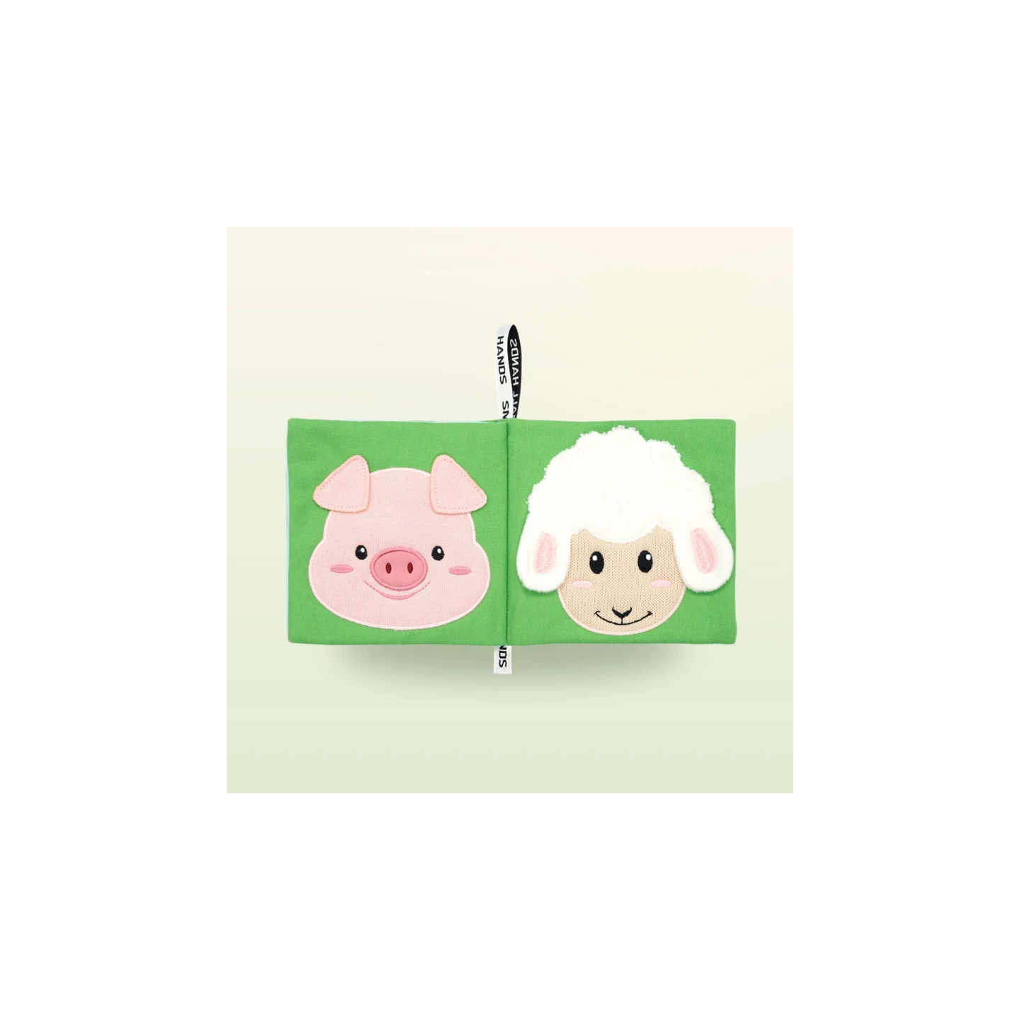 Libro sensorial de tela – Animales de la granja