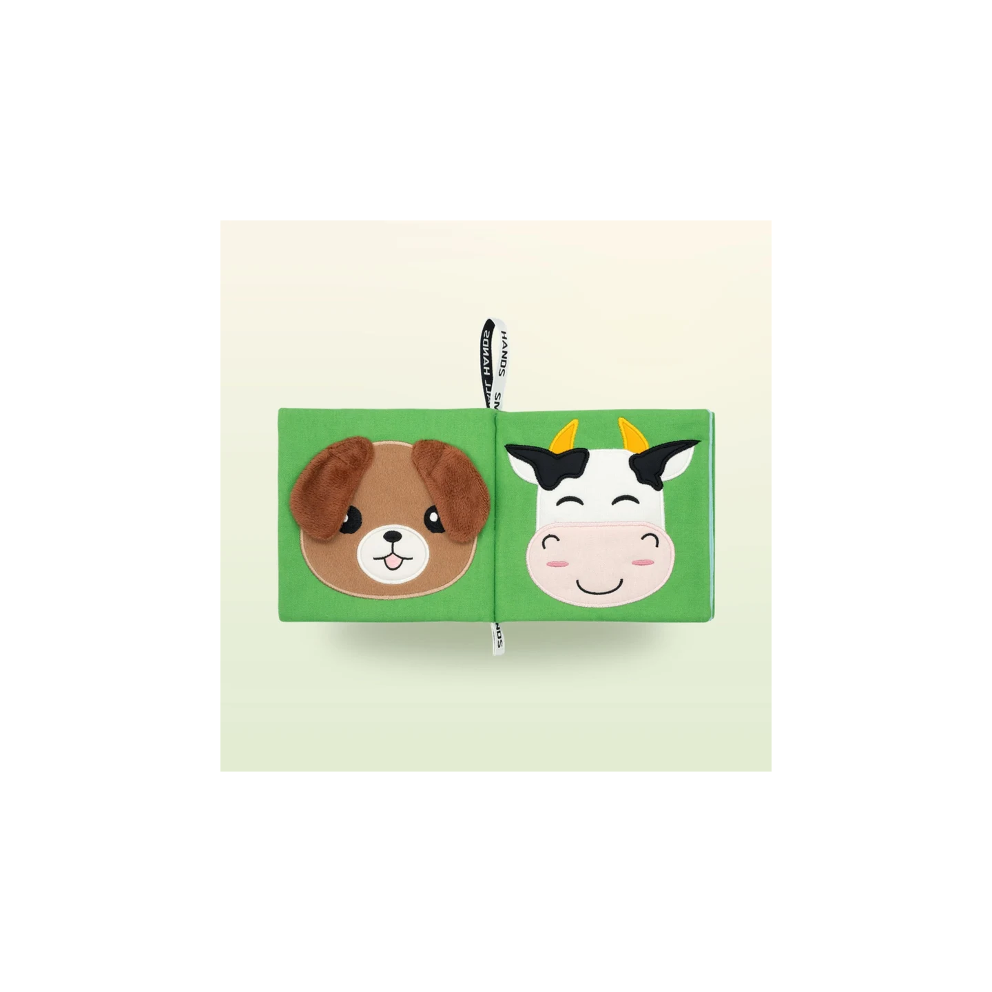 Libro sensorial de tela – Animales de la granja