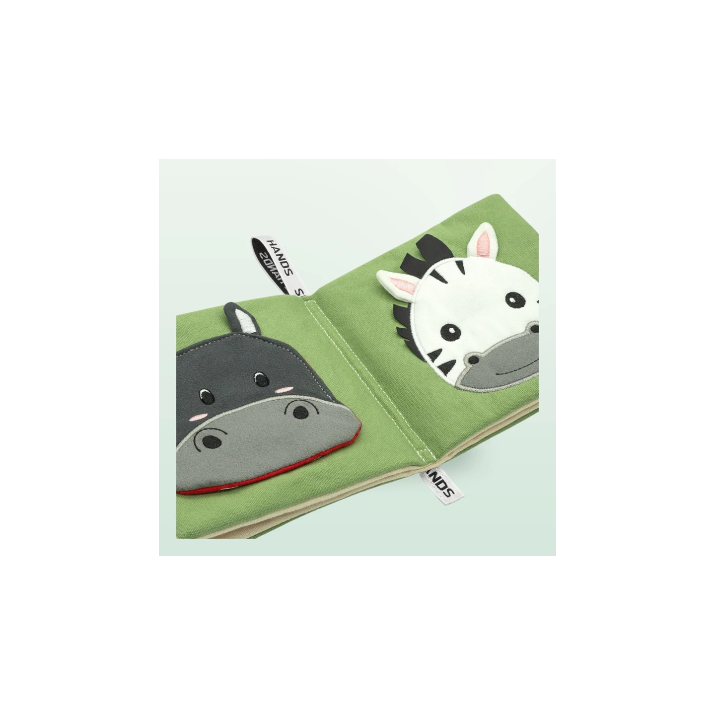Libro sensorial de tela Small Hands – Animales de África