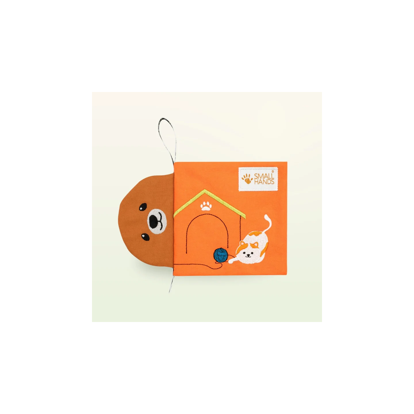 Libro sensorial de tela – Mascotas