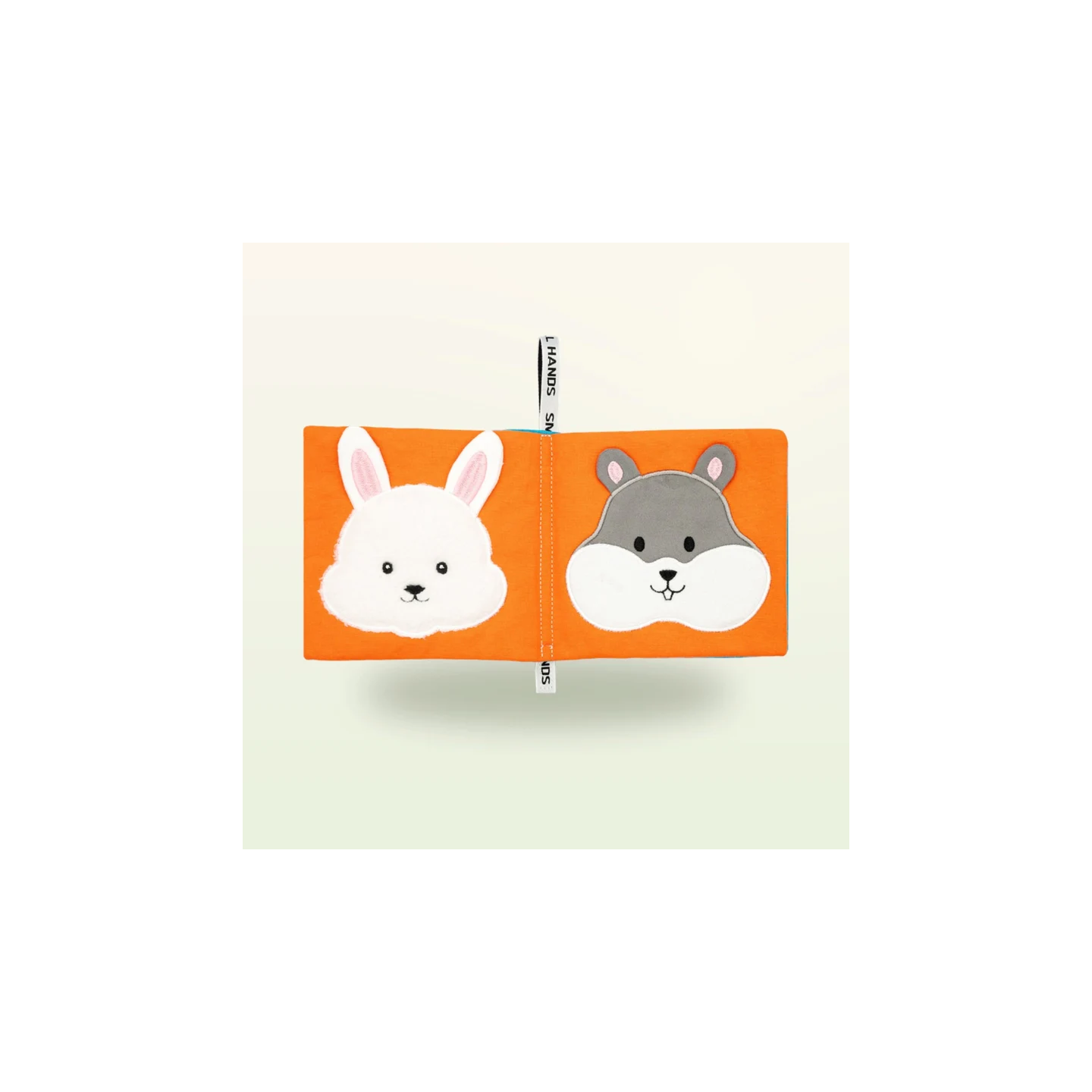Libro sensorial de tela – Mascotas