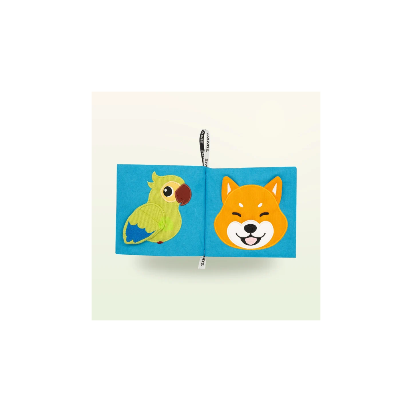 Libro sensorial de tela – Mascotas
