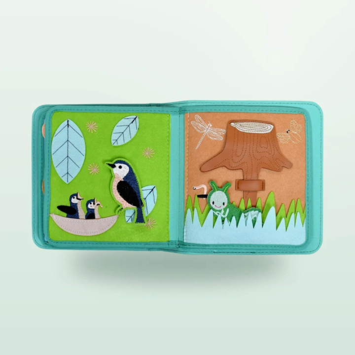 Libro de actividades Montessori – Animales del bosque nórdico con mochila