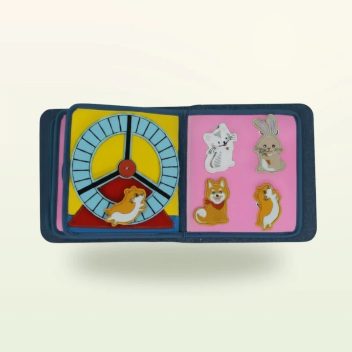 Libro de actividades Montessori – Amigos de las mascotas con mochila