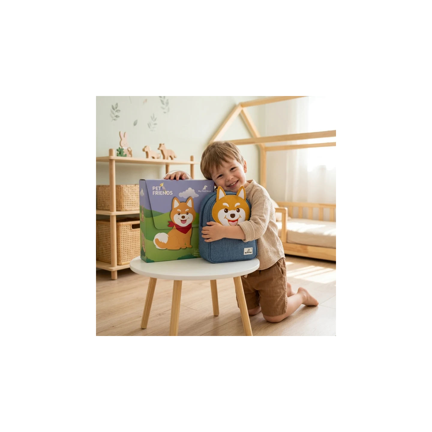 Libro de actividades Montessori – Amigos de las mascotas con mochila