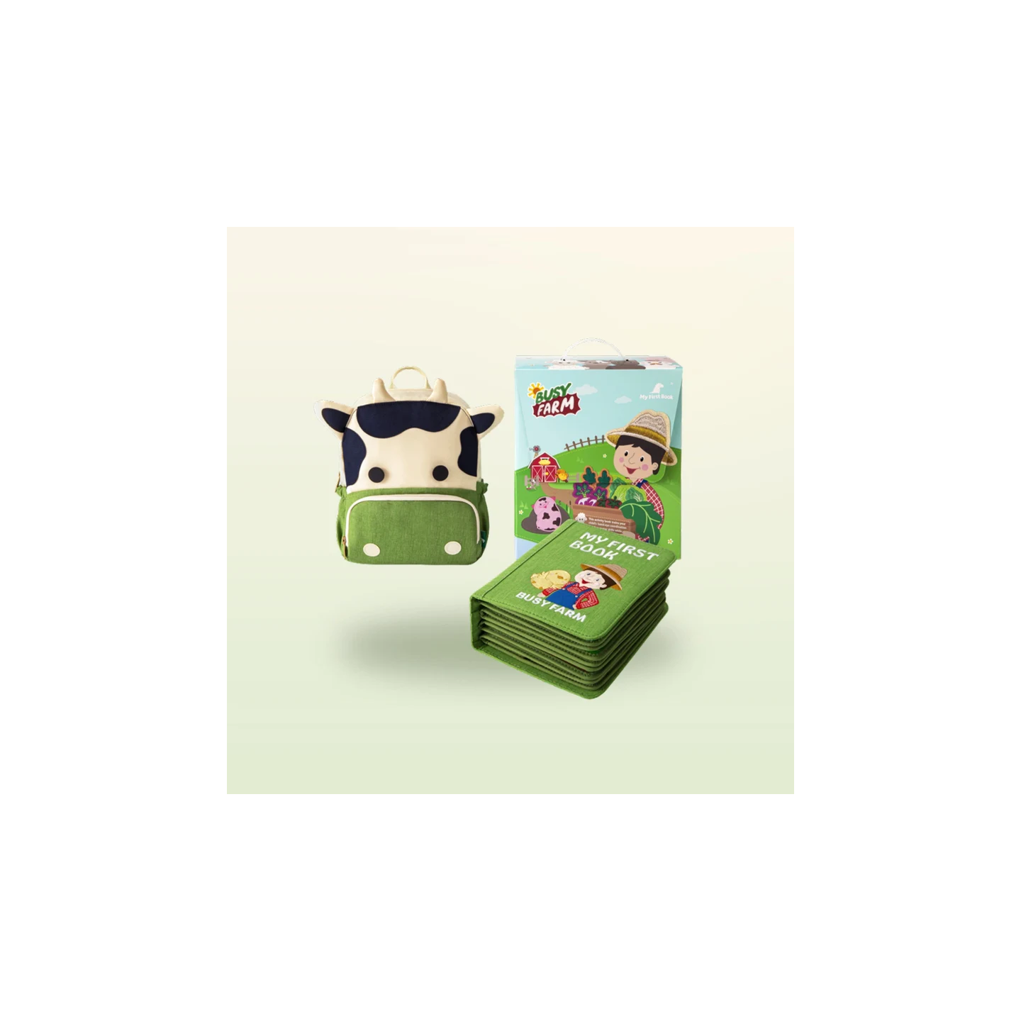 Libro de actividades Montessori – La granja con mochila