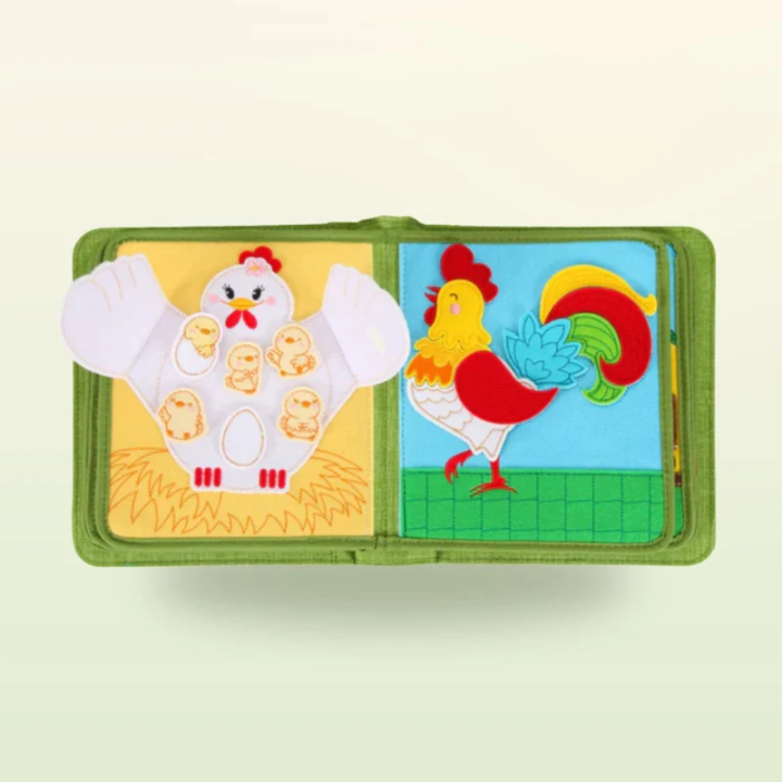 Libro de actividades Montessori – La granja con mochila
