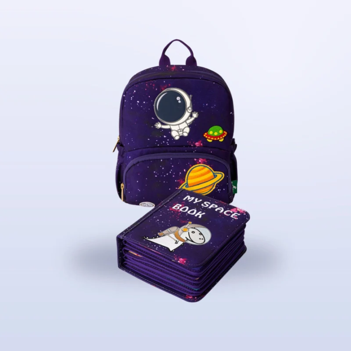 Libro de actividades Montessori – El espacio con mochila