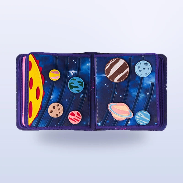 Libro de actividades Montessori – El espacio con mochila