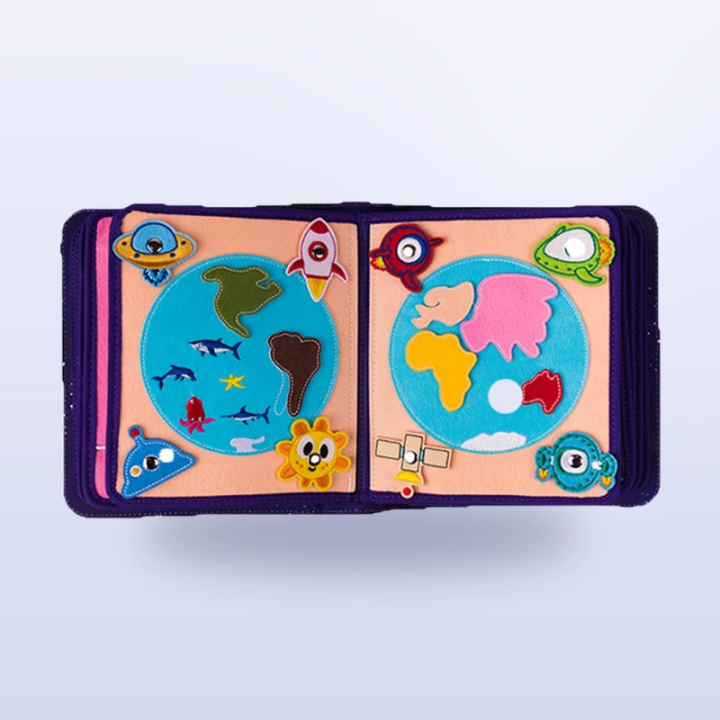 Libro de actividades Montessori – El espacio con mochila
