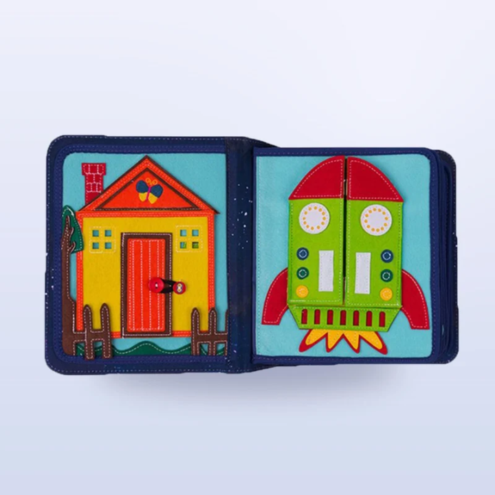 Libro de actividades Montessori – El espacio con mochila