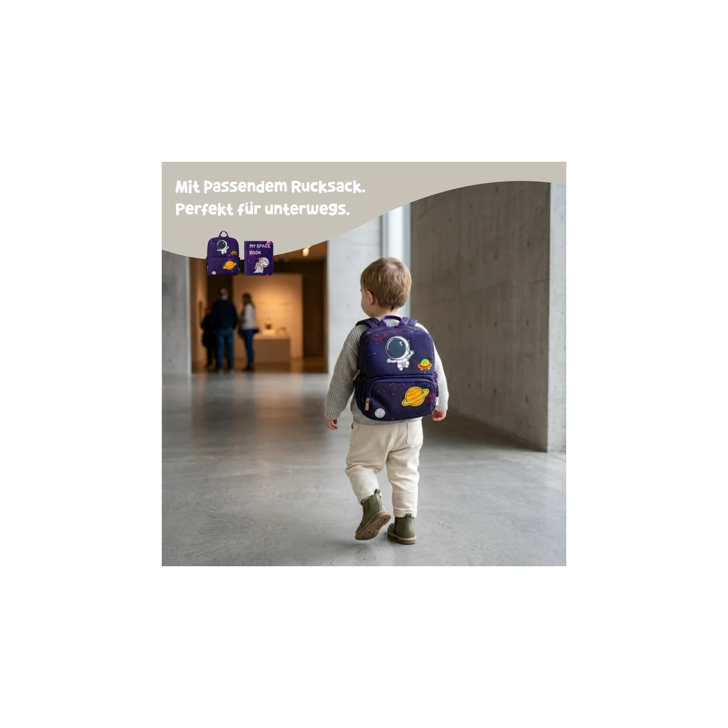 Libro de actividades Montessori – El espacio con mochila