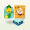 Libro de actividades Montessori – Pequeños chefs con mochila (azul)