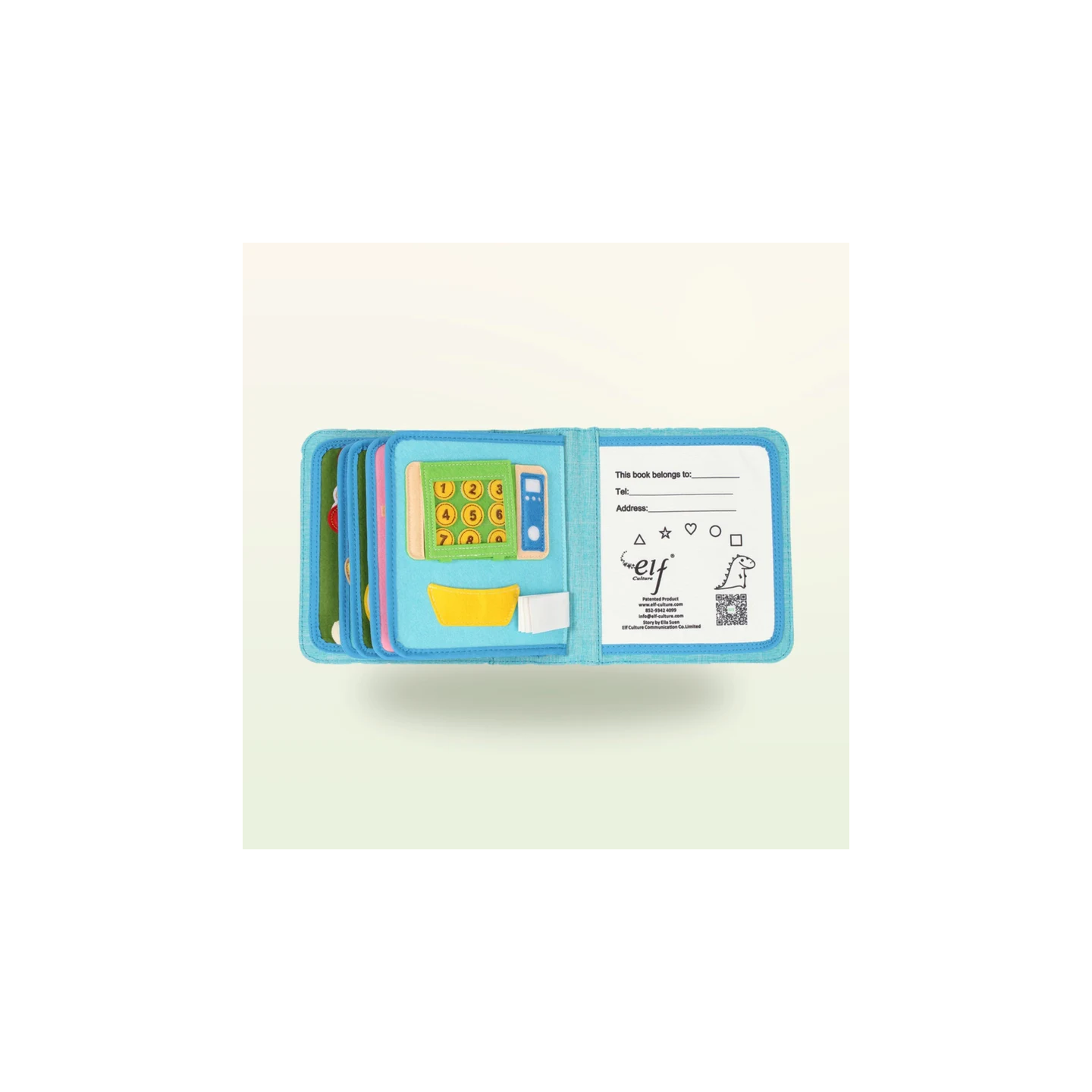 Libro de actividades Montessori – Pequeños chefs con mochila (azul)