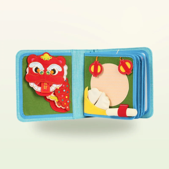 Libro de actividades Montessori – Pequeños chefs con mochila (azul)