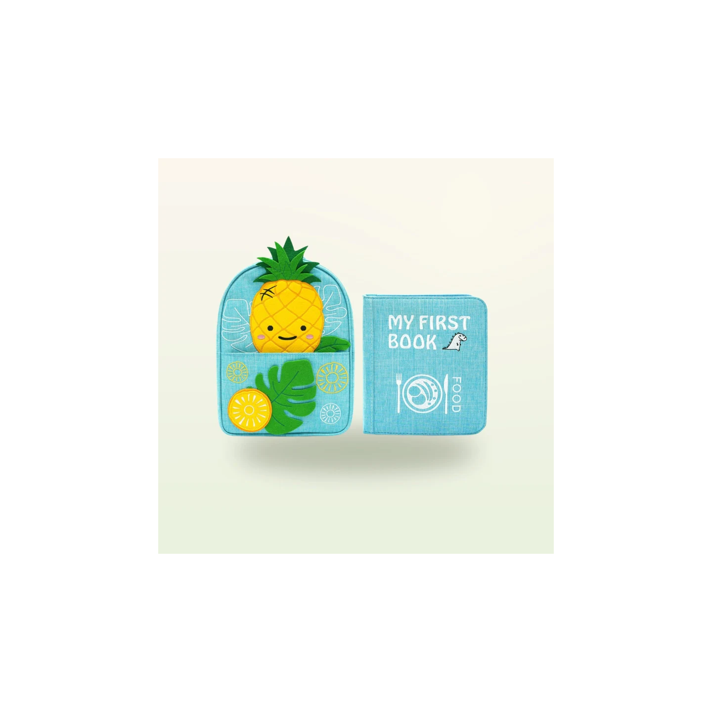 Libro de actividades Montessori – Pequeños chefs con mochila (azul)