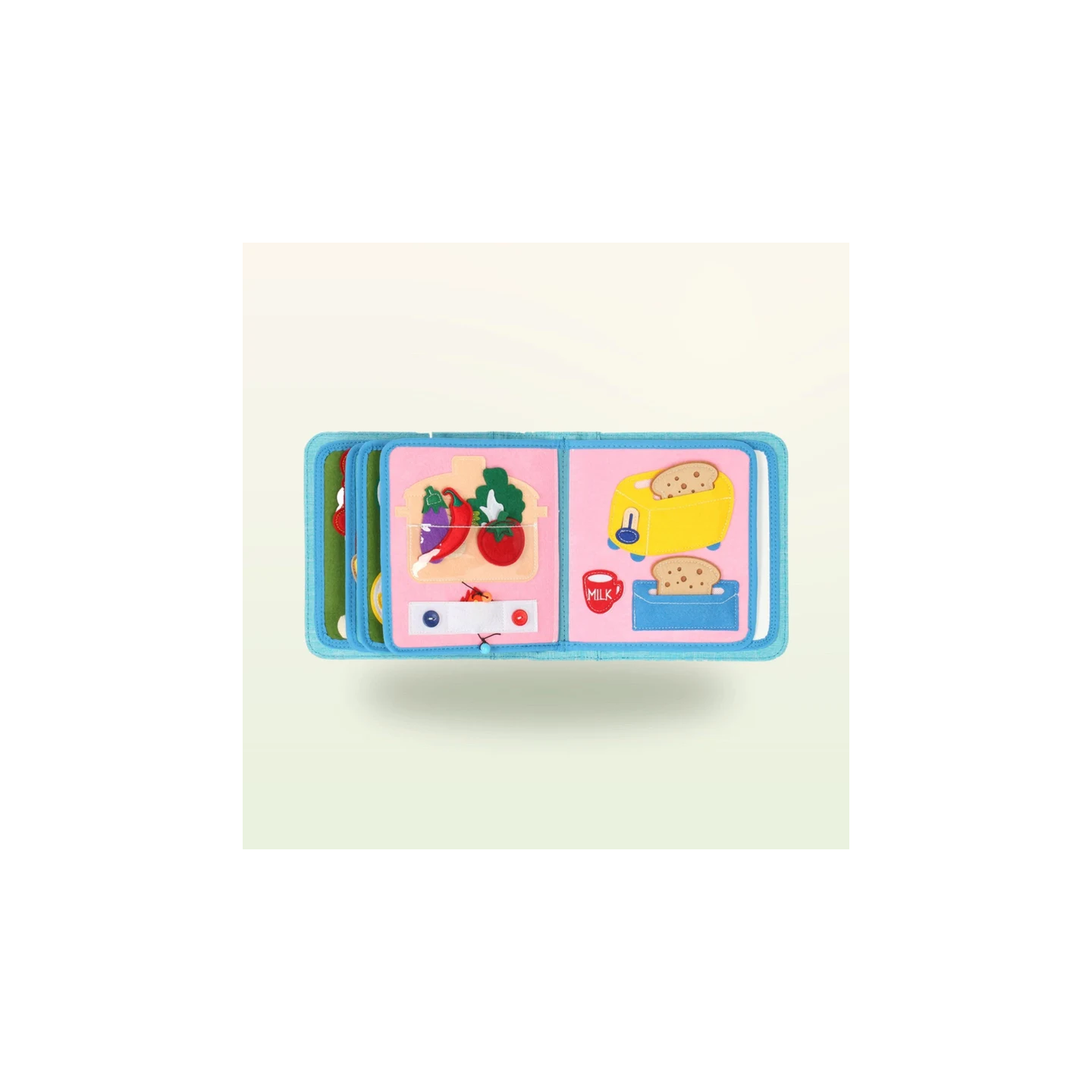 Libro de actividades Montessori – Pequeños chefs con mochila (rosa)