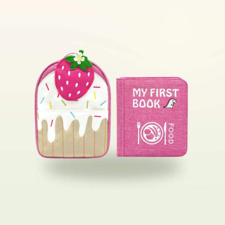 Libro de actividades Montessori – Pequeños chefs con mochila (rosa)