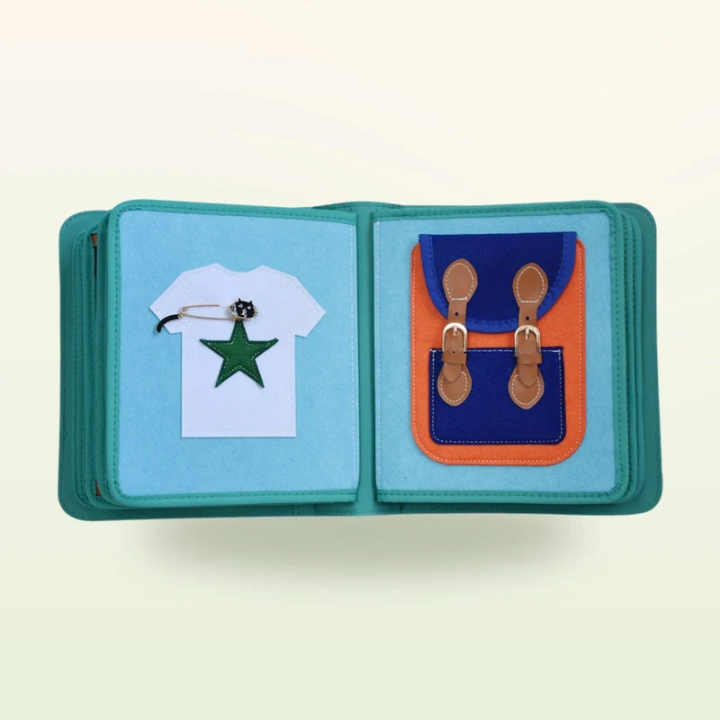 Libro de actividades Montessori – Mi Armario con mochila