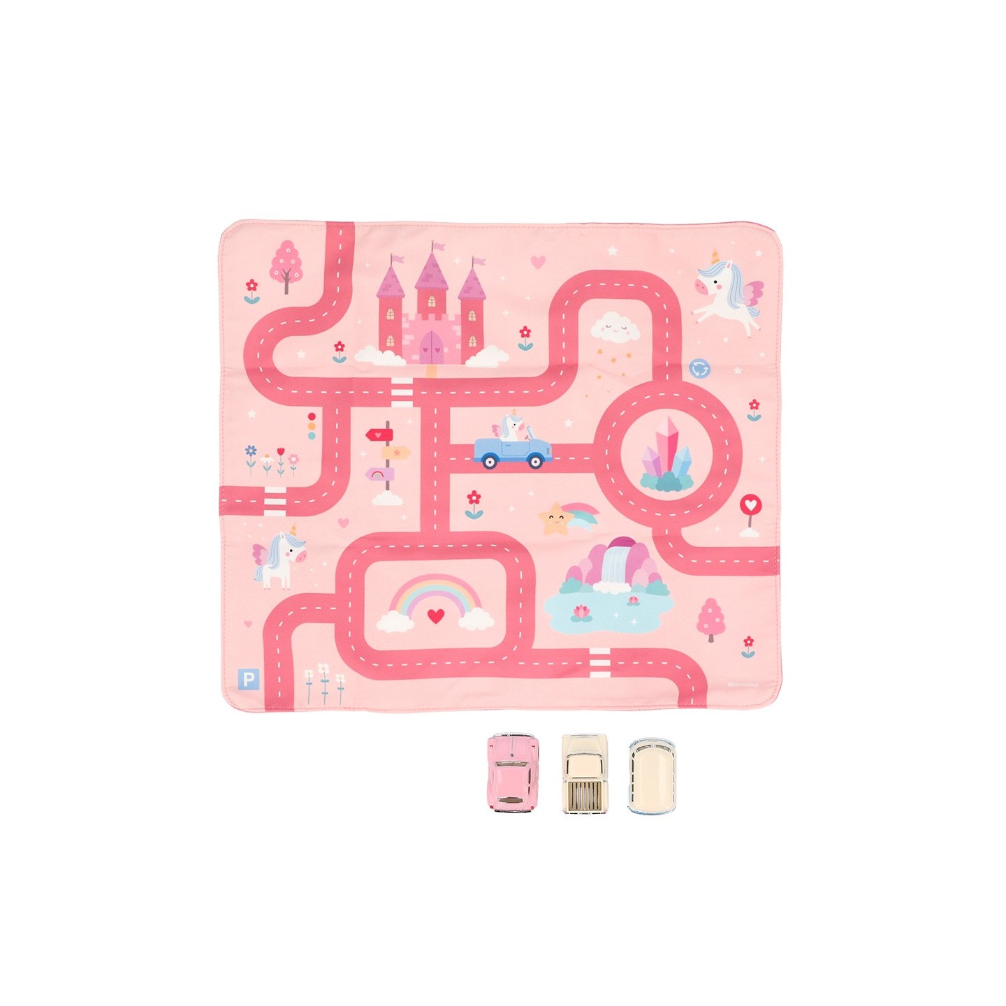 Juego Mantel Magical World + 3 Coches