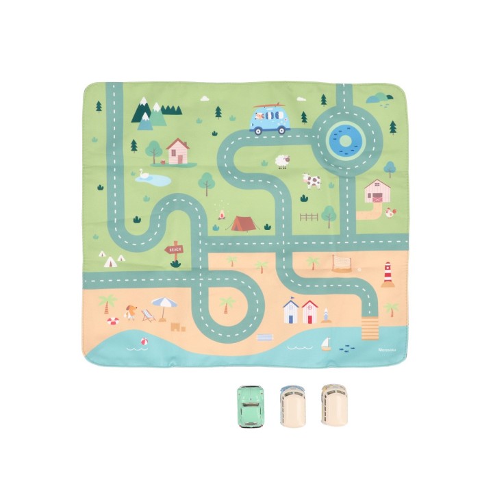 Juego Mantel Circuito Holidays + 3 Coches
