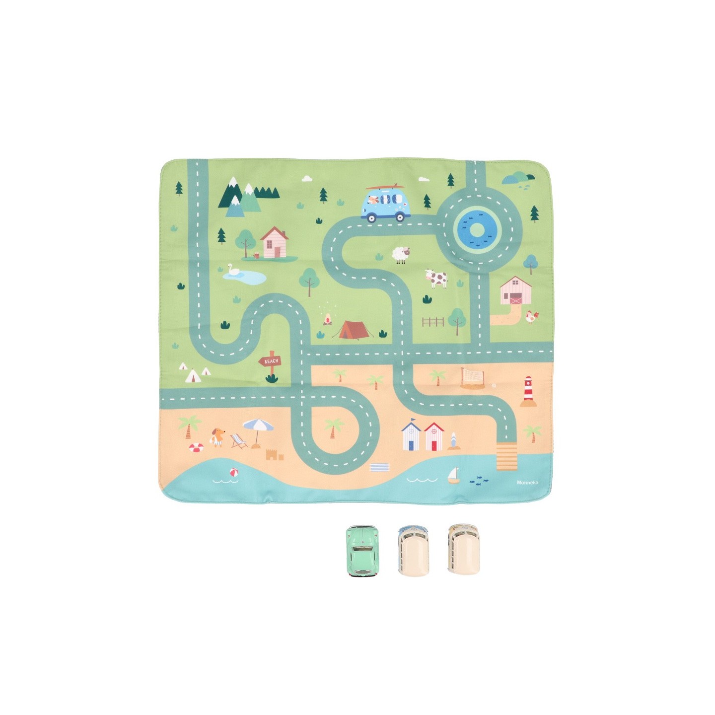 Juego Mantel Circuito Holidays + 3 Coches