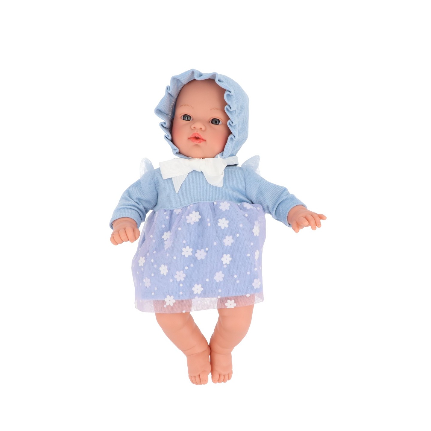 Muñeco Helena con Vestido Flores Azul