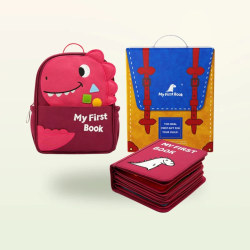 Libro de actividades Montessori – Mi día a día con mochila Roja