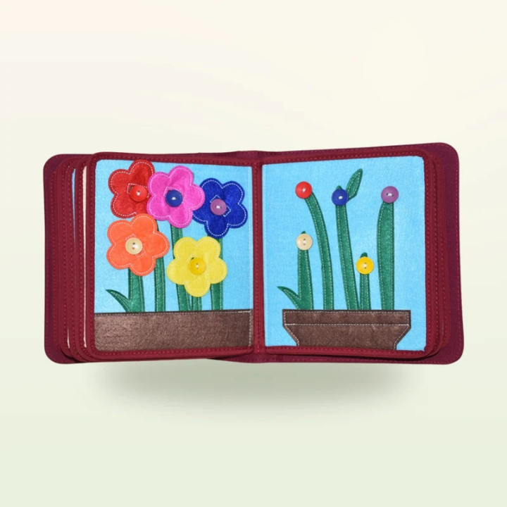 Libro de actividades Montessori – Mi día a día con mochila Roja