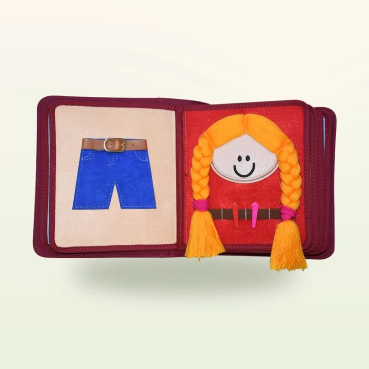 Libro de actividades Montessori – Mi día a día con mochila Roja
