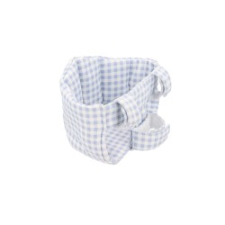 Porta Muñecas "Ride and Go" Vichy Blue